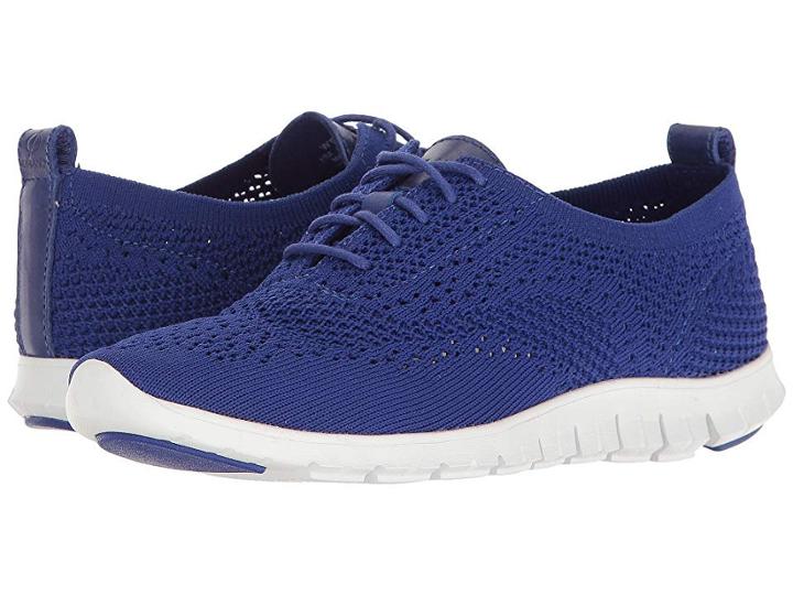 Cole Haan Zerogrand Stitchlite Oxford (storm Cloud Blue) Women's Lace Up Casual Shoes