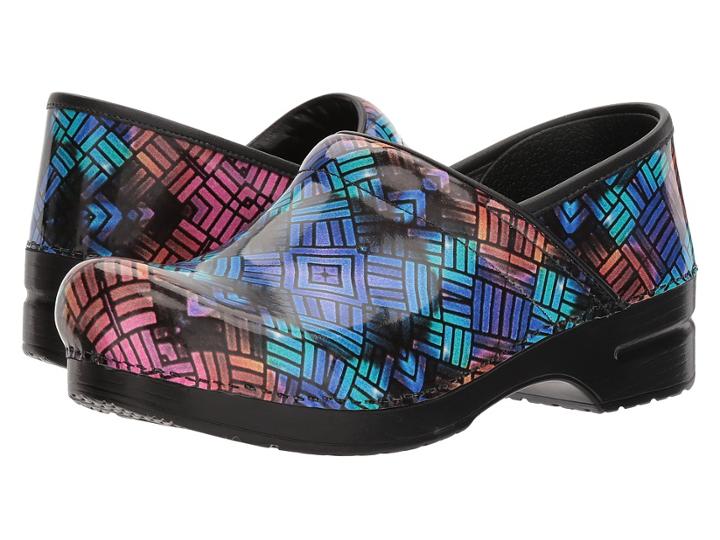 Dansko Professional (color Weave Patent) Women's Clog Shoes