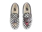 Vans Kids Classic Slip-on (little Kid/big Kid) ((checkerboard) Dino/true White) Boys Shoes