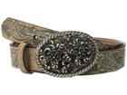 Ariat Floral Scroll With Oval Buckle Belt (multi) Women's Belts
