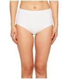 Kate Spade New York Half Moon Bay #58 High Waisted Bikini Bottom (white) Women's Swimwear