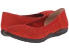 Softwalk Hampshire (red Nubuck Leather) Women's Flat Shoes