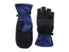 Spyder Solitude Convertible Mitten (blue Depths/black) Extreme Cold Weather Gloves