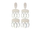 Kendra Scott Emmet Stone Earrings (rhodium/clear Glass) Earring
