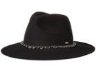 Scala Wool Felt Rancher W/ Metal (black) Caps