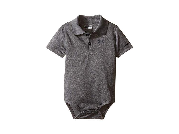Under Armour Kids Polo Bodysuit (infant) (carbon Heather) Boy's Jumpsuit & Rompers One Piece