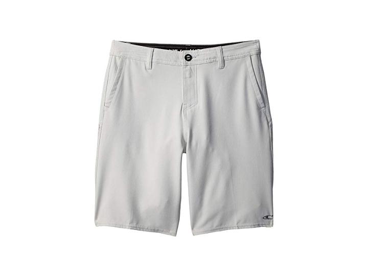 O'neill Kids Loaded Heather Hybrid Shorts (big Kids) (fog) Boy's Shorts