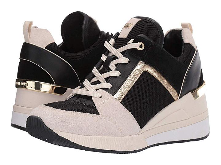 Michael Michael Kors Georgie Trainer (light Cream Multi) Women's Shoes