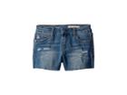 Ag Adriano Goldschmied Kids The Shelby Fray Shorts W/ Raw Hem In Seaport (big Kids) (seaport) Girl's Shorts