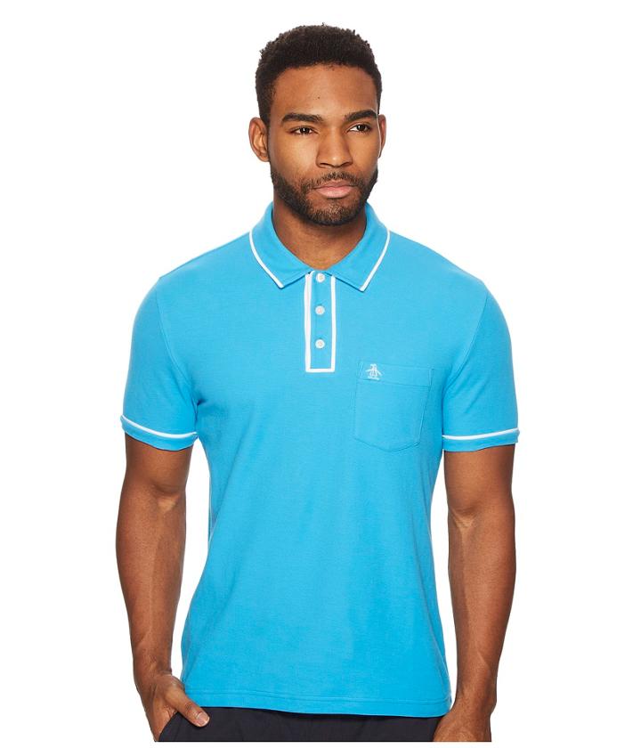 Original Penguin The Earl Polo (dresden Blue) Men's Short Sleeve Knit