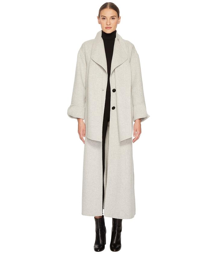 Lamarque Cordelia Maxi Wool Coat (grey) Women's Coat