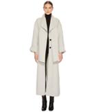 Lamarque Cordelia Maxi Wool Coat (grey) Women's Coat