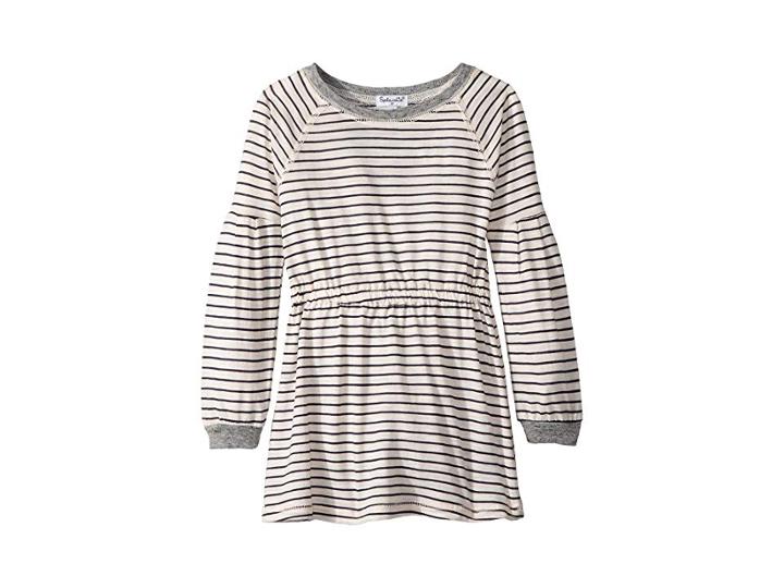 Splendid Littles Yarn-dyed Long Sleeve Midi Dress (toddler) (pink Stripe) Girl's Active Sets