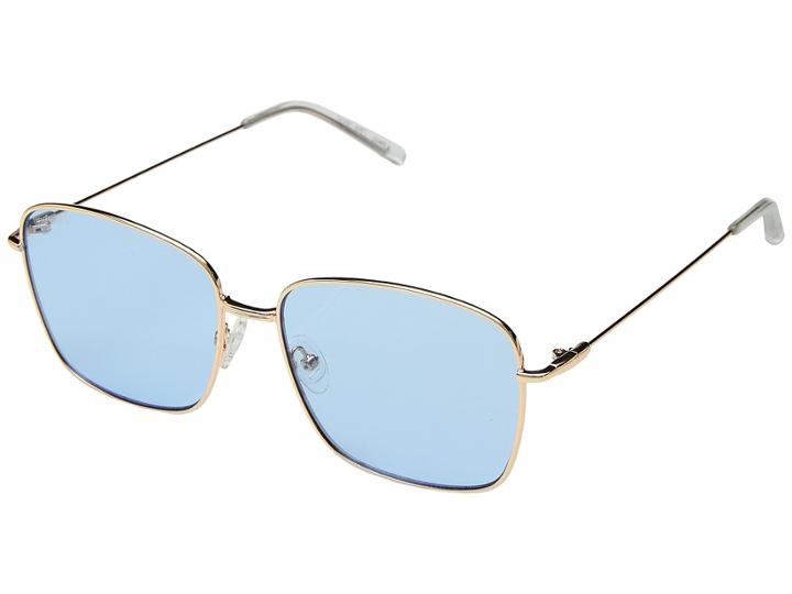 Thomas James La By Perverse Sunglasses Eva (gold/blue Transparent Lens) Fashion Sunglasses