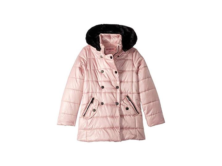 Urban Republic Kids Theodora Double Breasted Puffer Jacket (little Kids/big Kids) (pink) Girl's Jacket