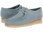 Clarks Wallabee (blue/grey Suede) Women's Lace Up Casual Shoes