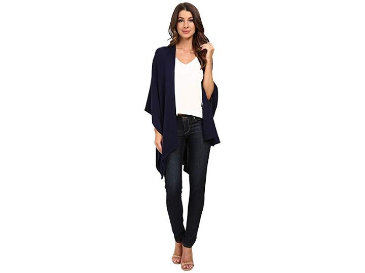 Echo Design Everyday Luxe Ruana (navy) Women's Short Sleeve Pullover
