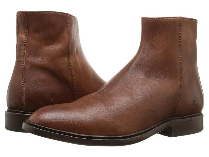 Frye Chris Inside Zip (copper Tumbled Full Grain) Men's Boots