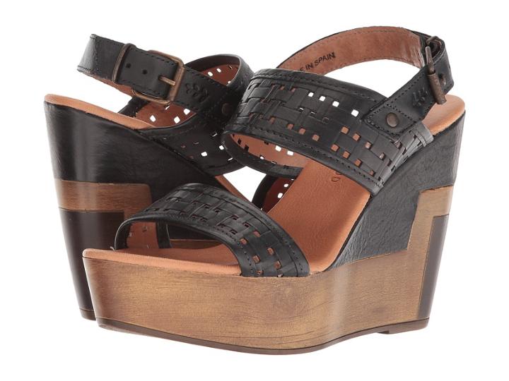 Musse&cloud Poslow (black) Women's Wedge Shoes
