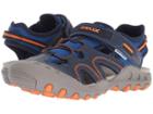 Geox Kids Kyle 12 (little Kid/big Kid) (navy/orange) Boy's Shoes