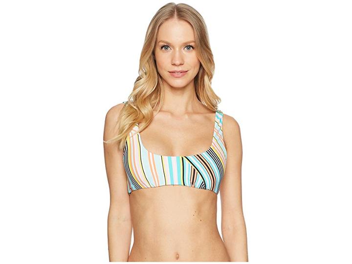 The Bikini Lab South Beach Stripe Tank Bralette Top (multicolored) Women's Swimwear