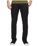 Kenneth Cole Sportswear Slim Sateen Five-pocket Pants (black) Men's Casual Pants