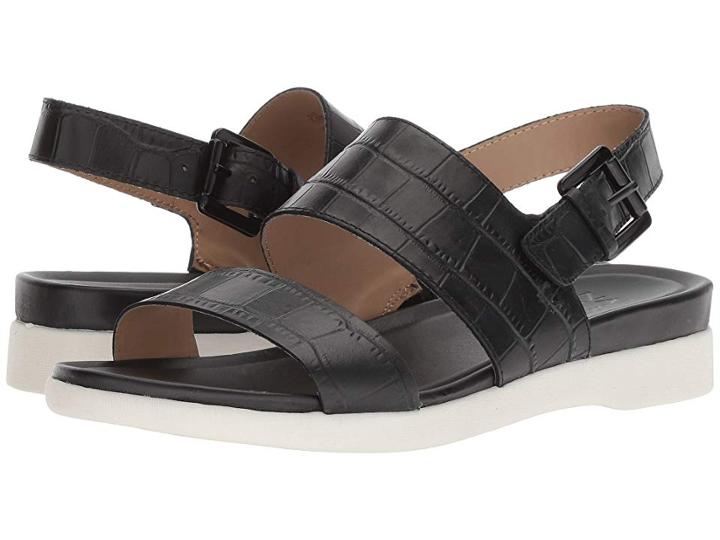 Naturalizer Emory (black Crocodile) Women's Sandals