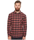 Quiksilver Motherfly Flannel Long Sleeve Shirt (apple Butter Motherfly) Men's Long Sleeve Button Up