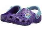 Crocs Kids Classic Frozentm Clog (toddler/little Kid) (neon Purple) Girls Shoes