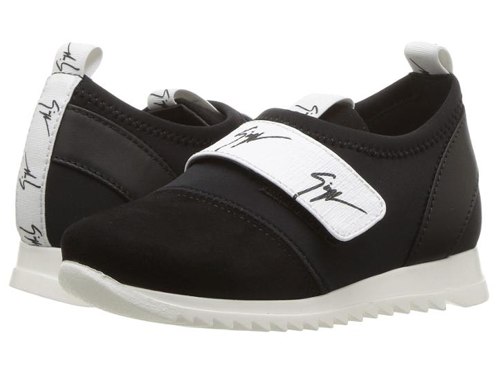 Giuseppe Zanotti Kids Singles Sneaker (toddler) (black/white) Kid's Shoes