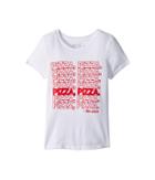 The Original Retro Brand Kids Pizza Pizza Vintage Cotton Tee (big Kids) (white) Girl's T Shirt