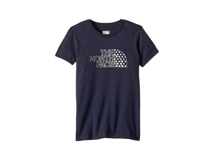 The North Face Kids Short Sleeve Graphic Tee (little Kids/big Kids) (urban Navy) Girl's Short Sleeve Pullover
