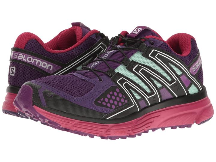 Salomon X-mission 3 (acai/sangria/fair Aqua) Women's Shoes