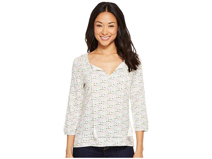 Mountain Khakis Wildflower Shirt (linen Print) Women's Clothing