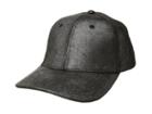 Collection Xiix Metallic Suede Baseball Hat (black) Baseball Caps