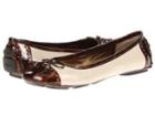 Anne Klein Buttons (natural/bronze Synthetic) Women's Flat Shoes