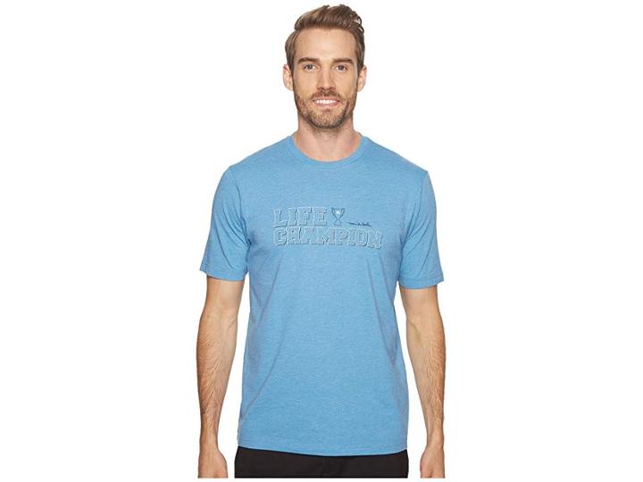 Travismathew Life Champion (heather Blue) Men's T Shirt