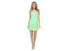 Lilly Pulitzer Tessa Shift Dress (green Sheen Fronds Place) Women's Dress