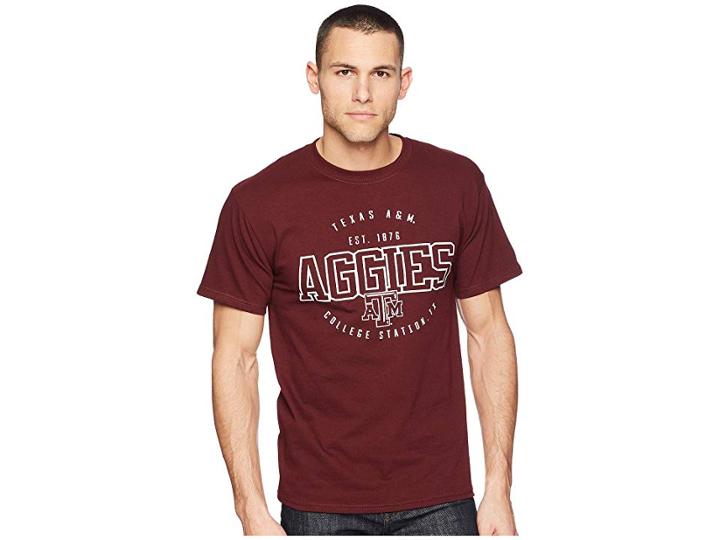 Champion College Texas Am Aggies Jersey Tee 2 (maroon) Men's T Shirt