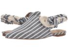 Sam Edelman Rivers (sea Blue Multi/natural Wide Linen Stripe Fabric) Women's Shoes