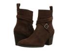 Hunter Refined Strap Boot Suede (chocolate) Women's Boots