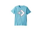 Converse Kids Outlined Star Chevron Tee (big Kids) (shoreline Blue) Boy's T Shirt