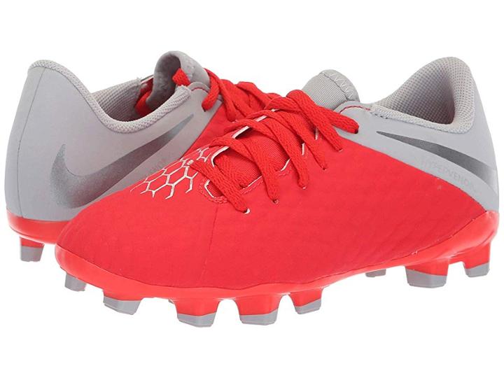 Nike Kids Phantom 3 Academy Firm Ground Soccer (toddler/little Kid/big Kid) (light Crimson/metallic Dark Grey/wolf Grey) Kids Shoes
