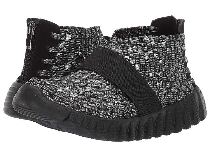 Bernie Mev. Kids Annette (little Kid/big Kid) (black Shimmer) Girl's Shoes