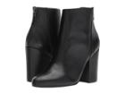 Steve Madden Star Bootie (black Leather) Women's Dress Zip Boots