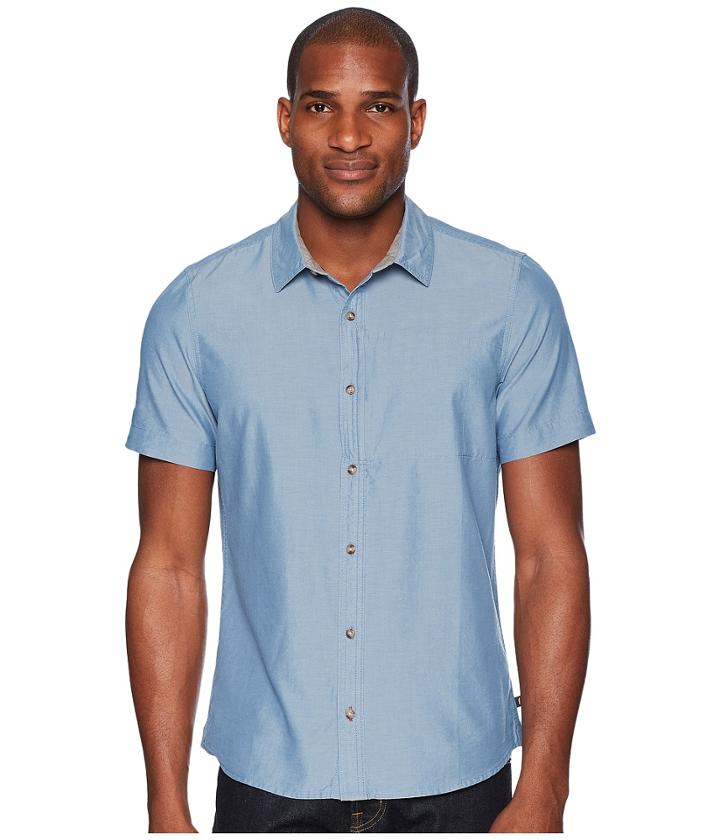 Toad&co Cutler Short Sleeve Slim Shirt (bright Indigo) Men's Clothing
