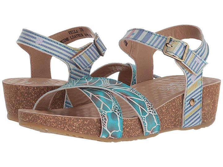 L'artiste By Spring Step Vella (blue Multi) Women's Shoes