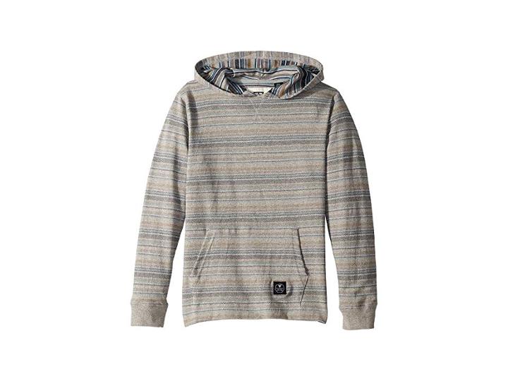Vissla Kids Reverb Pullover Hoodie (big Kids) (grey Heather) Boy's Sweatshirt