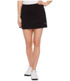Puma Golf Solid Knit Skirt (puma Black) Women's Skirt