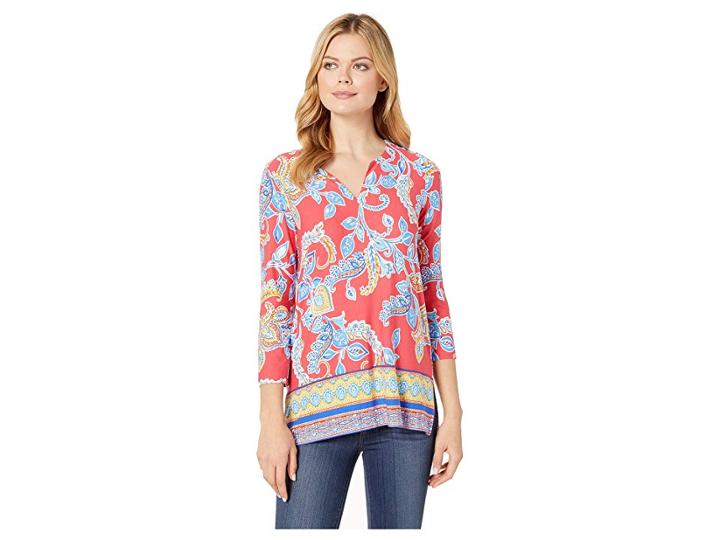 Pappagallo Trisha Top (melon Multi) Women's Blouse
